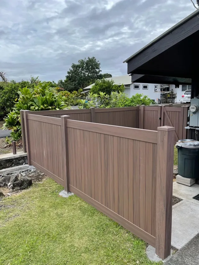 Vinyl and Vinyl Coated Chain Link fence installation by Bob's Fencing, photo 6 of 10