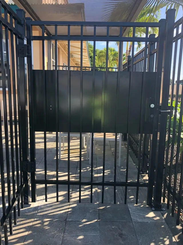 Ornamental Aluminum fence installation by Bob's Fencing, photo 8 of 8