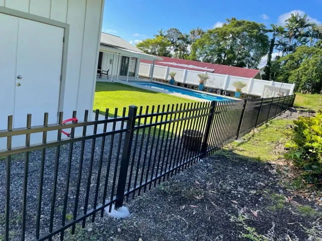 Ornamental Aluminum fence installation by Bob's Fencing, photo 5 of 8